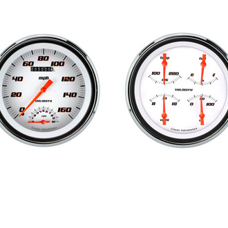 Classic Instruments® - Velocity White Series Custom Gauge Set