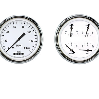Classic Instruments® - White Hot Series Custom Gauge Set