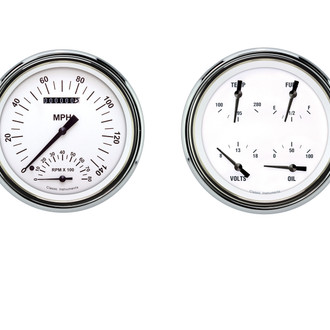 Classic Instruments® - White Hot Series Custom Gauge Set