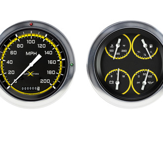 Classic Instruments® - AutoCross Yellow Series 5" Custom Gauge Set