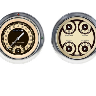 Classic Instruments® - Nostalgia VT Series Custom Gauge Set