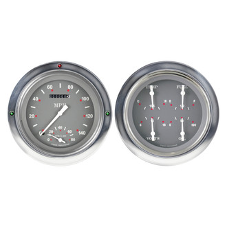 Classic Instruments® - SG Series 4-5/8" Speedometer and Quad Direct Fit Gauge Set, 140 MPH