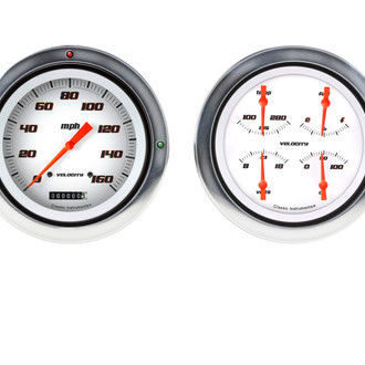 Classic Instruments® - Velocity White Series Custom Gauge Set