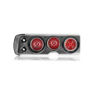 Classic Instruments® - V8 Red Steelie Series 3" Custom Gauge Set