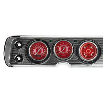 Classic Instruments® - V8 Steelie Series 3-3/8" Direct Fit 3-Gauge Set