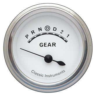 Classic Instruments® - Classic White Series 2-1/8" Gear Position Indicator