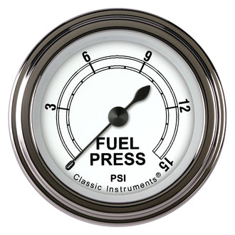 Classic Instruments® - Classic Series 2-1/8" Fuel Pressure Gauge, 15 psi