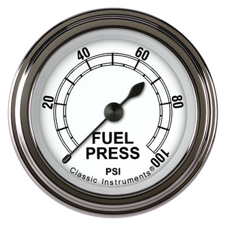 Classic Instruments® - Classic Series 2-1/8" Fuel Pressure Gauge, 100 psi
