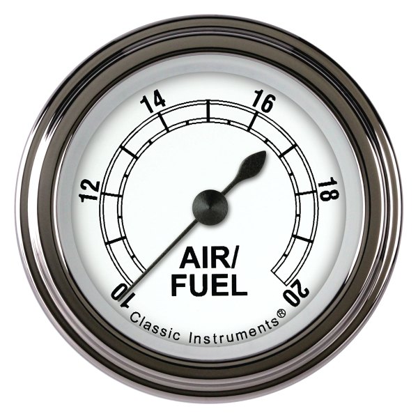 Classic Instruments® - Classic White Series 2-1/8" Air/Fuel Ratio Gauge