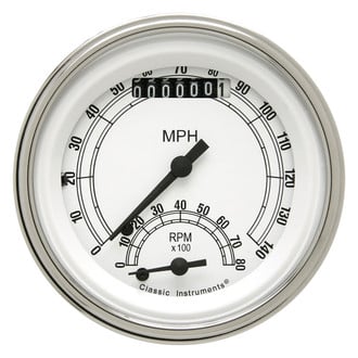 Classic Instruments® - Classic Series 3-3/8" Speedtachular, 140 MPH, 8,000 RPM