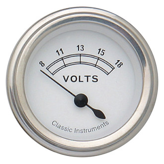Classic Instruments® - Classic Series 2-1/8" Voltmeter, 8-18 V