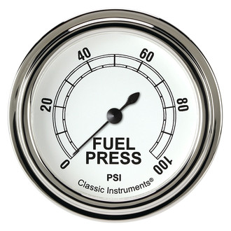 Classic Instruments® - Classic Series 2-5/8" Fuel Pressure Gauge, 100 psi
