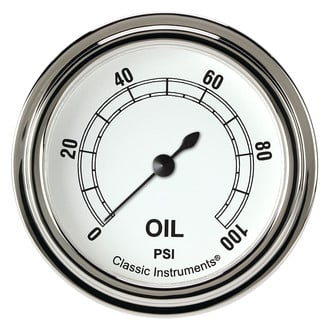 Classic Instruments® - Classic Series Oil Pressure Gauge, 100 psi