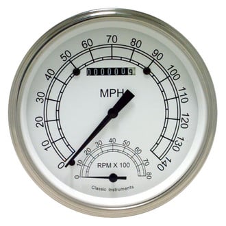 Classic Instruments® - Classic Series 4-5/8" Speedtachular, 140 MPH, 8,000 RPM