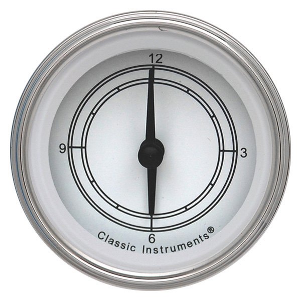 Classic Instruments® - Classic White Series 2-1/8" Clock