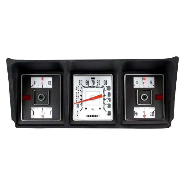 Classic Instruments® - Truck White 6-in-One Direct Fit Gauge Package (Speedometer, Fuel Level, Oil Pressure, Water Temperature, Volt)