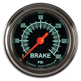 Classic Instruments® - G-Stock Series Brake Pressure Gauge, 1800 psi
