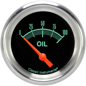 Classic Instruments® - G-Stock Series 2-5/8" Oil Pressure Gauge, 100 psi
