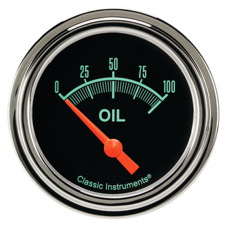 Classic Instruments® - G-Stock Series 2-5/8" Oil Pressure Gauge, 100 psi