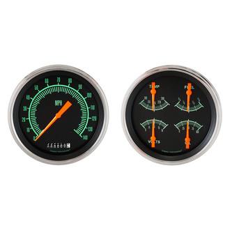 Classic Instruments® - G-Stock Series 4-5/8" Speedometer and Quad Gauge Set, 140 MPH