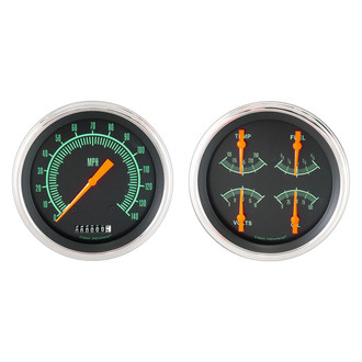 Classic Instruments® - G-Stock Series 4-5/8" Speedometer and Quad Gauge Set, 140 MPH