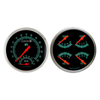 Classic Instruments® - G-Stock Series 4-5/8" Speedtachular and Quad Gauge Set, 140 MPH, 8,000 RPM