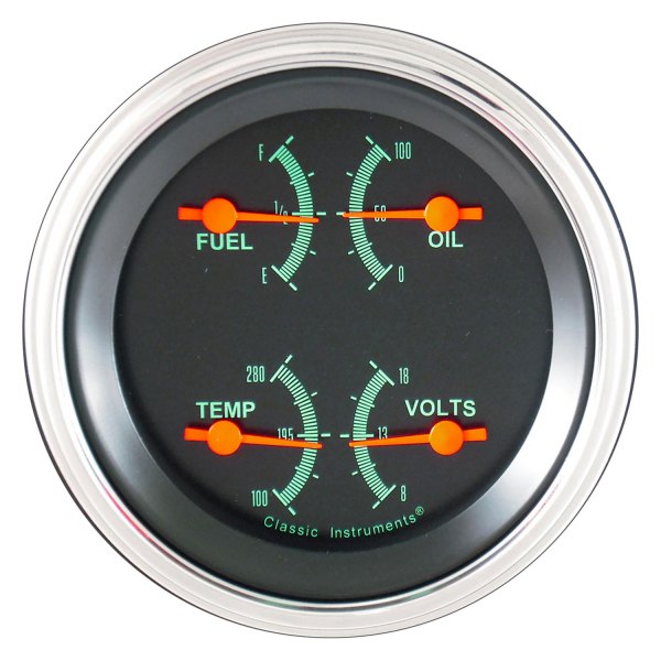 Classic Instruments® - G-Stock Series 3-3/8" Quad Gauge