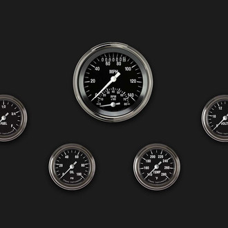 Classic Instruments® - Hot Rod Series 3-3/8" Custom 5-Gauge Set