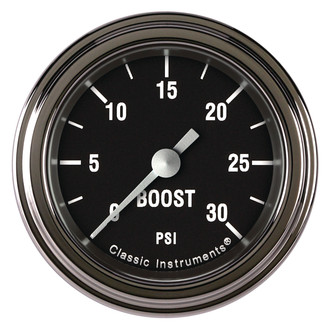 Classic Instruments® - Hot Rod Series 2-1/8" Boost Gauge, 30 psi