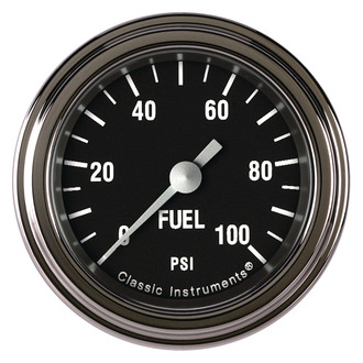 Classic Instruments® - Hot Rod Series 2-1/8" Fuel Pressure Gauge, 100 psi