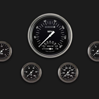 Classic Instruments® - Hot Rod Series 4-5/8" Custom 5-Gauge Set