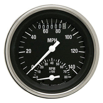 Classic Instruments® - Hot Rod Series 3-3/8" Speedtachular, 140 MPH, 8,000 RPM