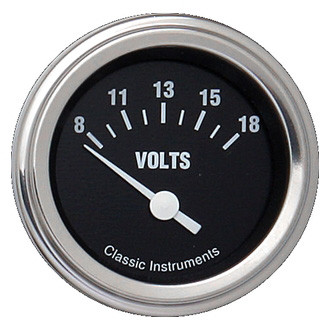Classic Instruments® - Hot Rod Series 2-1/8" Voltmeter, 8-18 V