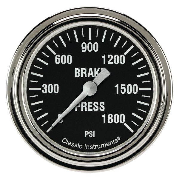 Classic Instruments® - Hot Rod Series 2-5/8" Brake Pressure Gauge, 1800 psi