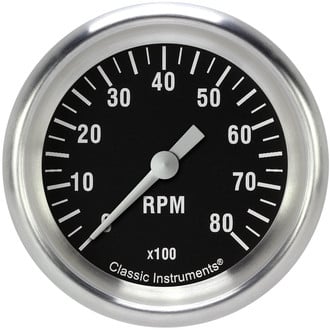 Classic Instruments® - Hot Rod Series 2-5/8" Tachometer, 8,000 RPM