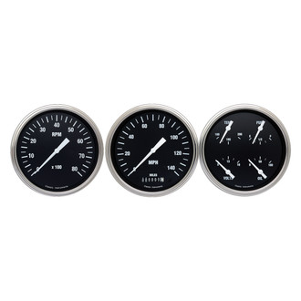 Classic Instruments® - Hot Rod Series 4-5/8" Custom 3-Gauge Set