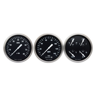 Classic Instruments® - Hot Rod Series 4-5/8" Custom 3-Gauge Set