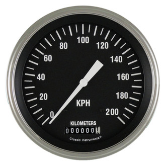 Classic Instruments® - Hot Rod Series 4-5/8" Speedometer, 200 KPH