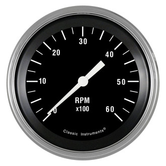 Classic Instruments® - Hot Rod Series 3-3/8" Tachometer, 6,000 RPM