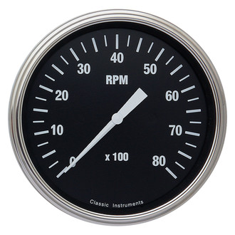 Classic Instruments® - Hot Rod Series 4-5/8" Tachometer, 8,000 RPM