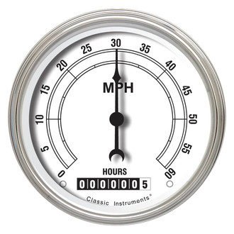 Classic Instruments® - Classic Series 3-3/8" Low Speed Speedometer, 60 MPH