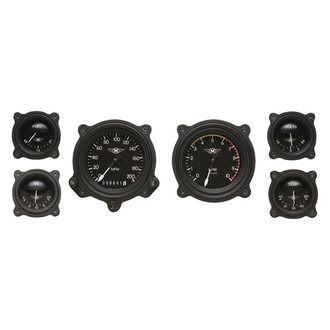 Classic Instruments® MA01BLFBZ - Moal Bomber Series 3-3/8" Custom 6-Gauge Set
