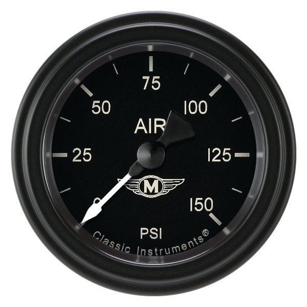 Classic Instruments® - Moal Bomber Series 2-1/8" Air Pressure Gauge, 150 psi