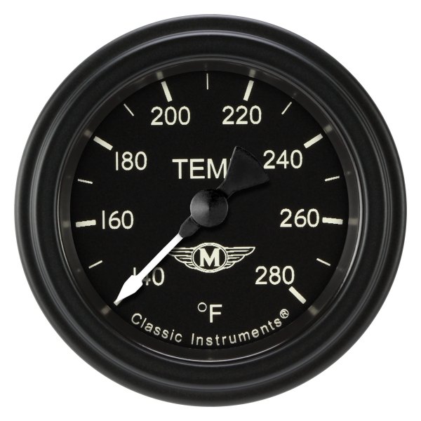 Classic Instruments® - Moal Bomber Series 2-1/8" Water Temperature Gauge