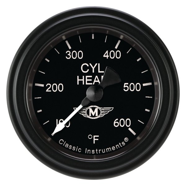 Classic Instruments® - Moal Bomber Series 2-1/8" Cylinder Head Temperature Gauge, 100-600 F