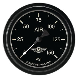 Classic Instruments® - Moal Bomber Series 2-5/8" Air Pressure Gauge, 150 psi