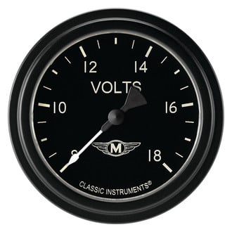 Classic Instruments® - Moal Bomber Series 2-5/8" Voltmeter, 8-18 V