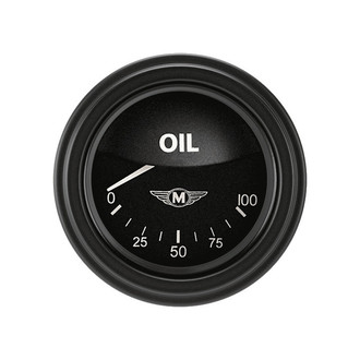 Classic Instruments® - Moal Bomber Series 2-1/8" Oil Pressure Gauge, 100 psi