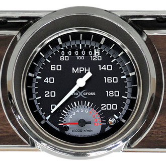 Classic Instruments® - AutoCross Series 3-3/8" Direct Fit 5-Gauge Set