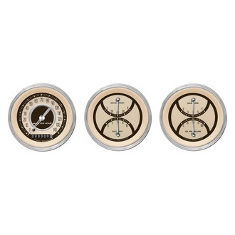 Classic Instruments® - Nostalgia VT Series 3-3/8" Custom 3-Gauge Set